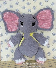 Load image into Gallery viewer, Crocheted Gray Elephant
