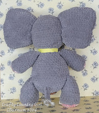 Load image into Gallery viewer, Crocheted Gray Elephant
