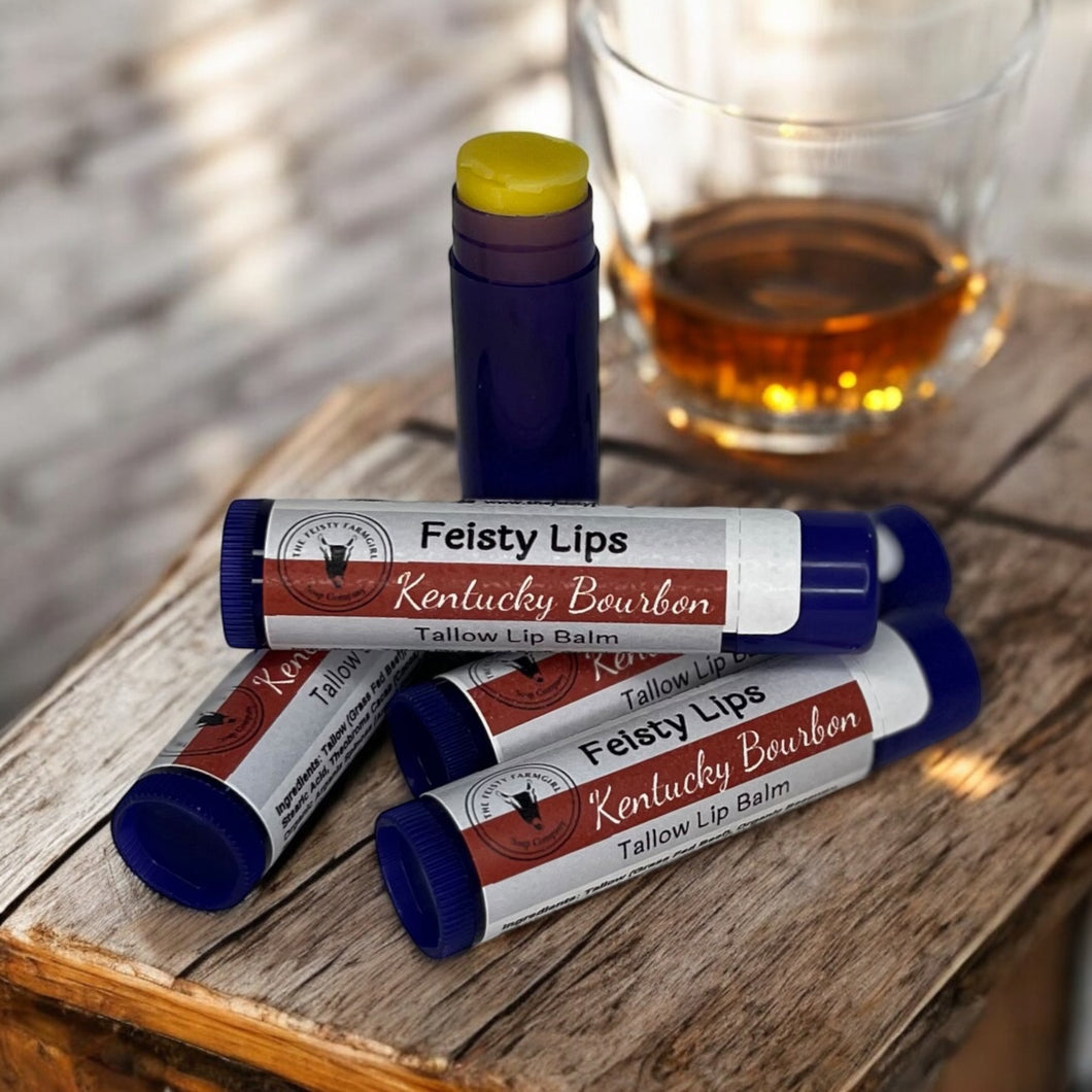 Feisty Lips Kentucky Bourbon Tallow Lip Balm