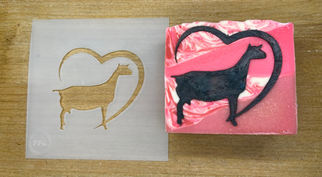 Dairy Goat with Heart