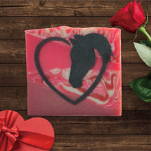 Load image into Gallery viewer, Horse with Heart Soap Stencil
