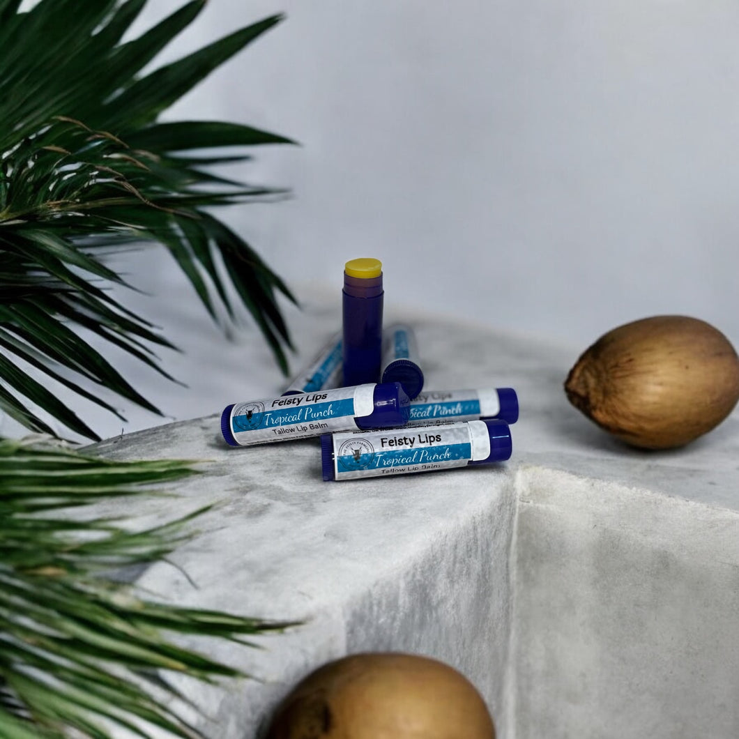 Feisty Lips Tropical Punch Tallow Lip Balm