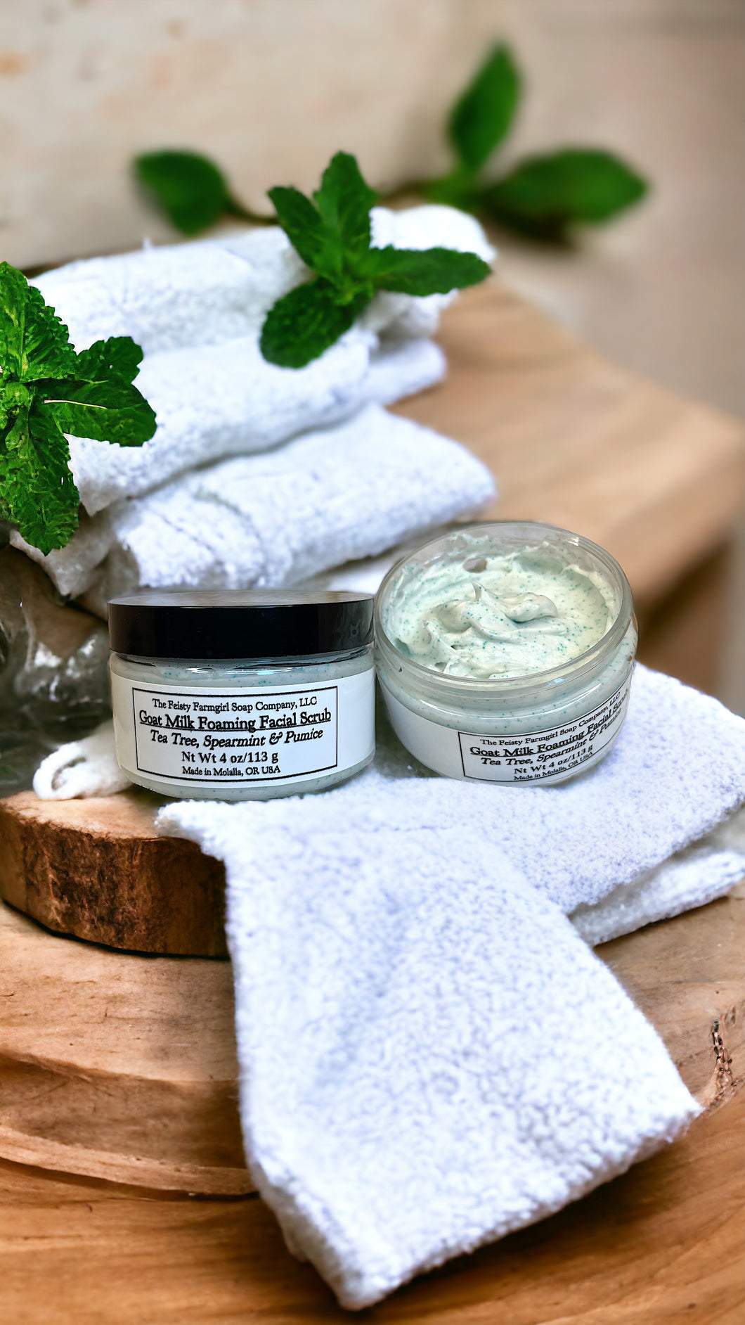 Goat Milk Foaming Facial Scrub