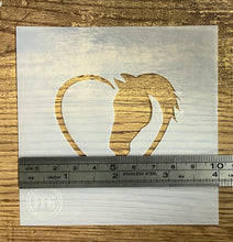 Load image into Gallery viewer, Horse with Heart Soap Stencil
