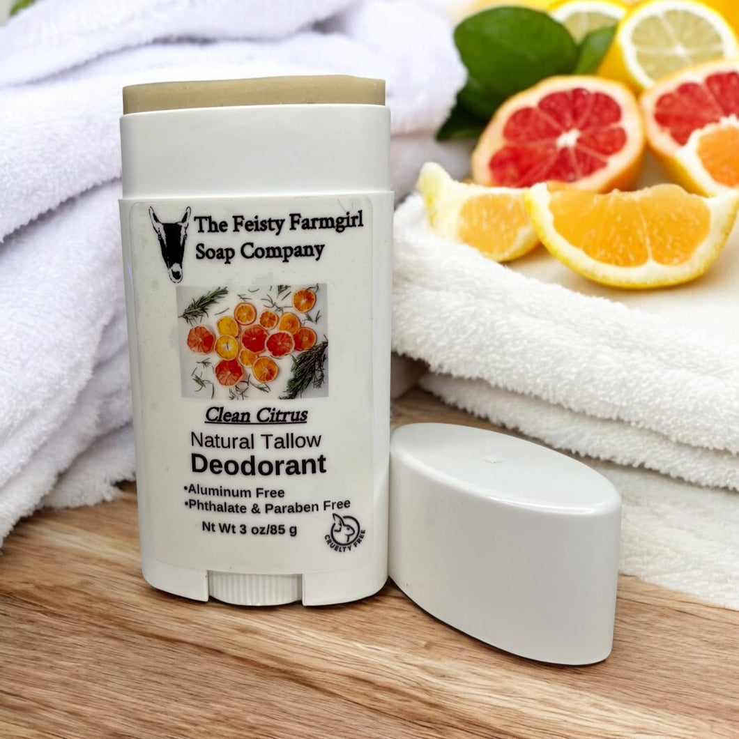 Clean Citrus Natural Tallow Deodorant